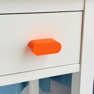 Half-Oval L Retro Mid Century Modern Drawer Knob – Cabinet or Dresser Pull