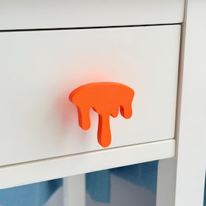 Dripping Melting Retro Mid Century Modern Drawer Knob – Cabinet or Dresser Pull