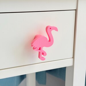 Flamingo Drawer Knob – Tropical Cabinet or Dresser Pull