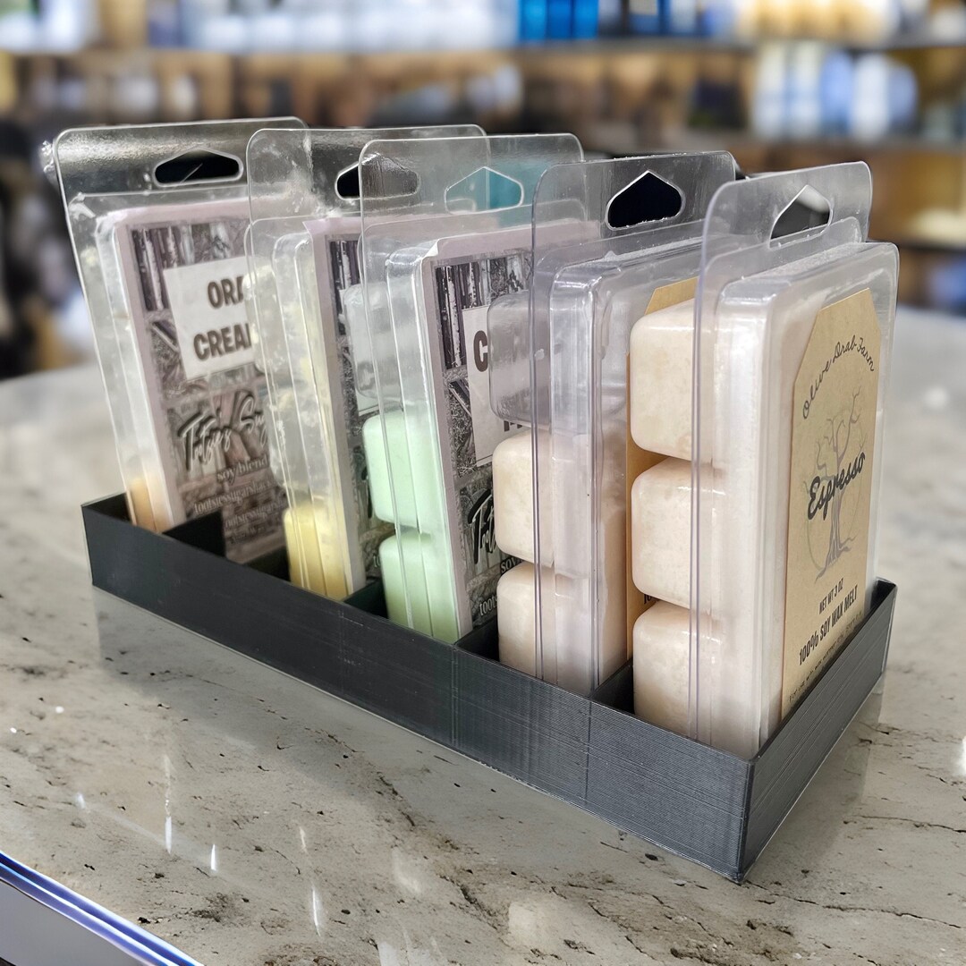 Wax Melt Display Stand Tray, Wax Melt Clamshell Display Organizer, Wax