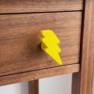 Lightning Bolt Drawer Knob – Space Theme Cabinet or Dresser Pull | 2 Pack