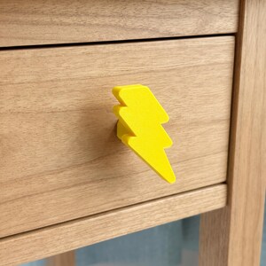 Lightning Bolt Drawer Knob – Space Theme Cabinet or Dresser Pull | 2 Pack
