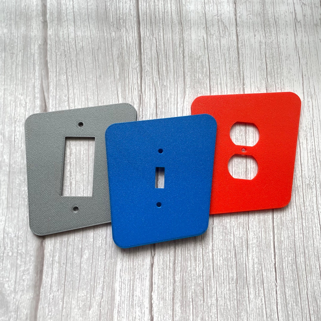 Atomic Retro 2 Light Switch Cover, Decorative Switch Plate Covers and Outlet Covers, Wall Plate