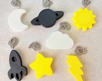 Galaxy Ceiling Fan Pull – Space-Themed Light Chain Accessory