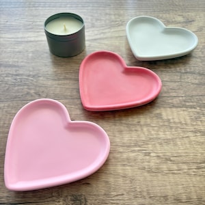 Heart Trinket Tray – Ceramic Ring Dish for Jewelry or Small Items