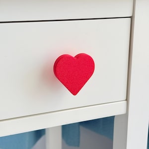 Heart Shaped Drawer Knob – Valentine’s Themed Cabinet or Dresser Pull