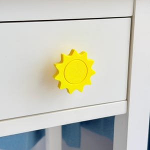 Sun Drawer Knob – Celestial Space Theme Cabinet or Dresser Pull