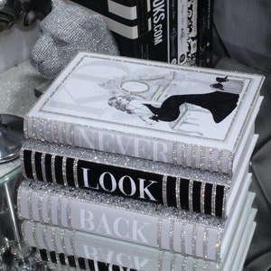 Sparkly Bling Books Coffee Table Books Black/grey Stack 