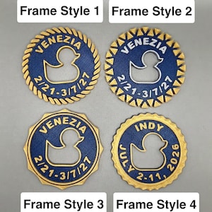 UPGRADED 2.5” Cruise Duck Magnets or Coins: Pick Your Frame & Up to 8 Colors per Magnet! image 2