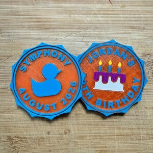 UPGRADED 2.5” Cruise Duck Magnets or Coins: Pick Your Frame & Up to 8 Colors per Magnet! image 5