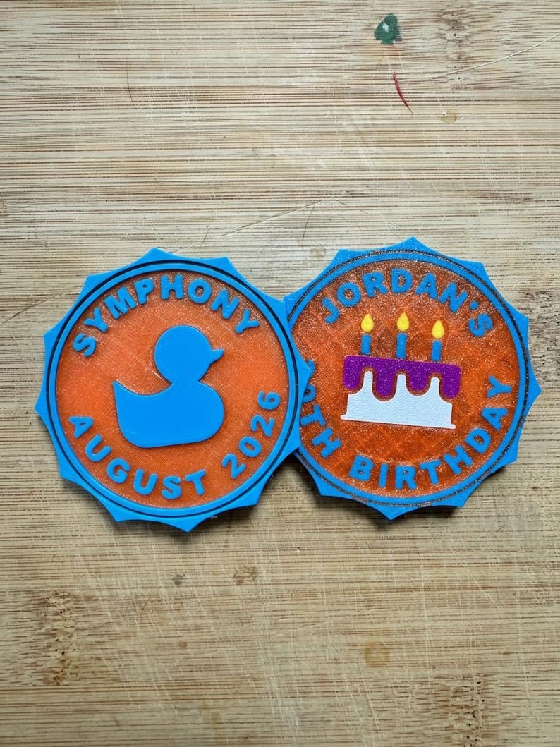 UPGRADED 2.5” Cruise Duck Magnets or Coins: Pick Your Frame & Up to 8 Colors per Magnet! image 5
