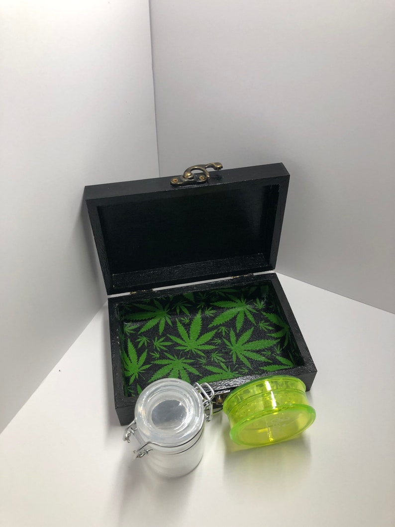 Wood Stash Box Stash Box Stash Box Set 3 part grinder Etsy