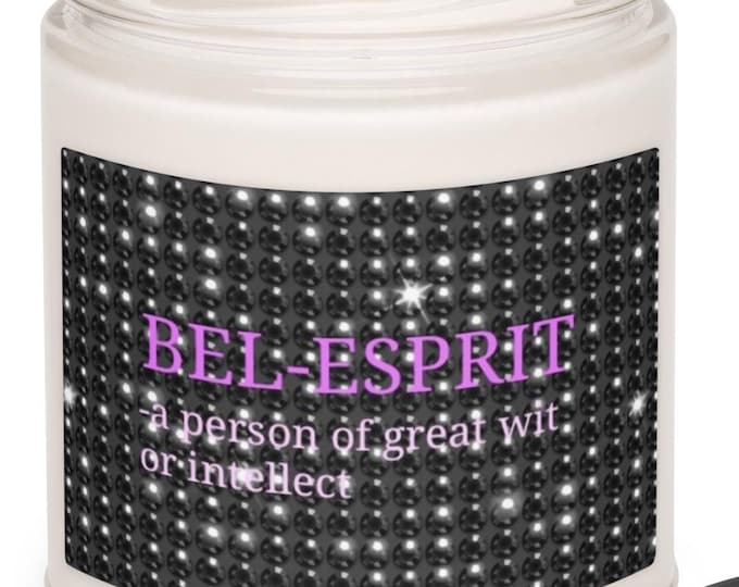 Coconut Cream Cardamom Candle, Bel-Esprit Definition, Glam Witch Decor, Hot Pink Gift, Self Love Candle, Boss Babe Gift, Reusable Jar