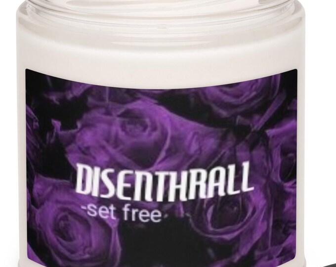 White Sage Lavender Candle, Disenthrall Definition, Black Rose Decor, Witchy Feminine Gift, Release Candle, Meditation Jar, Soy Candle