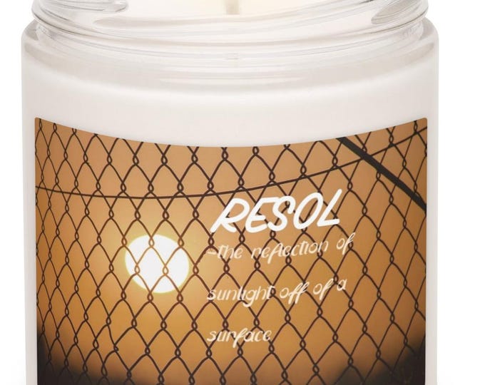 Cinnamon Vanilla Candle, Resol Definition, Sun Decor, Beach Lover Gift, Positivity Candle, Intention Jar, Witchy Nature Soy Candle