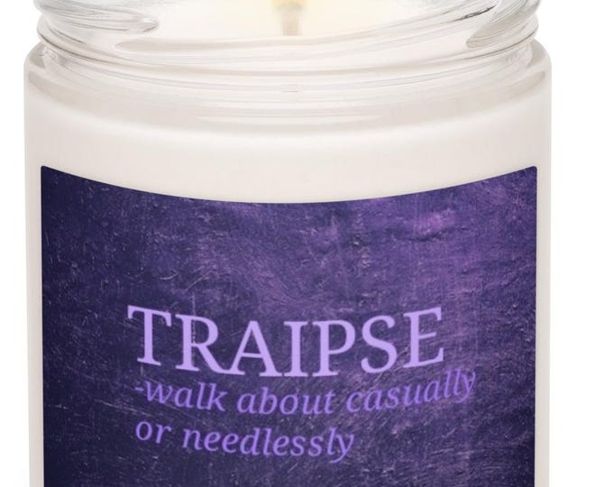 Coconut Cream Cardamom Candle, Traipse Definition, Purple Velvet Decor, Boho Witchy Gift, Relaxation Candle, Meditation Jar, Soy Candle