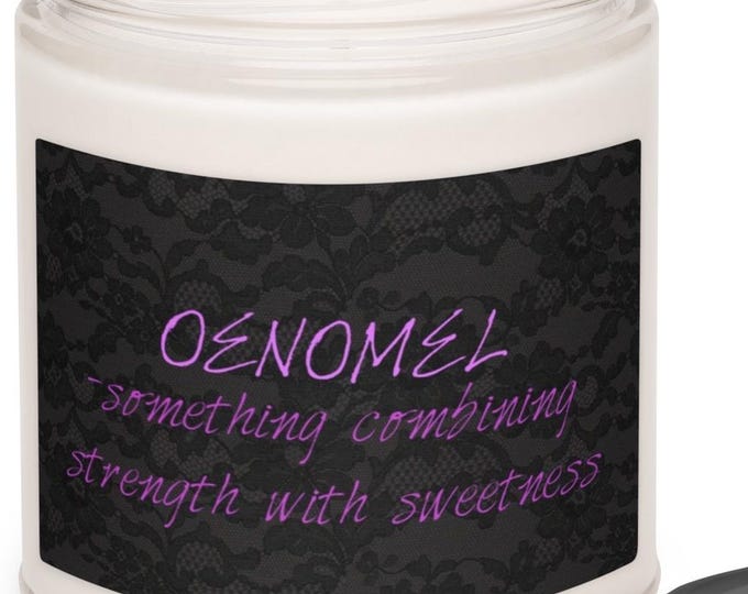 Sea Salt Orchid Candle, Oenomel Definition, Feminine Energy Decor, Witchy Gift, Meditation Candle, Empowerment Jar, Unique Gift for Her