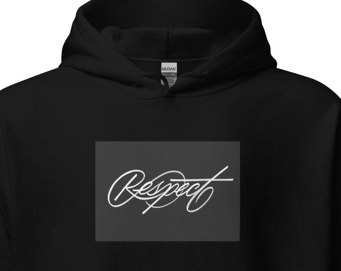 Unisex Hoodie S-5XL, Respect, Festival Hoodie, Travel Hoodie, WFH Hoodie, Party Hoodie, Trendy Hoodie, Concert Hoodie