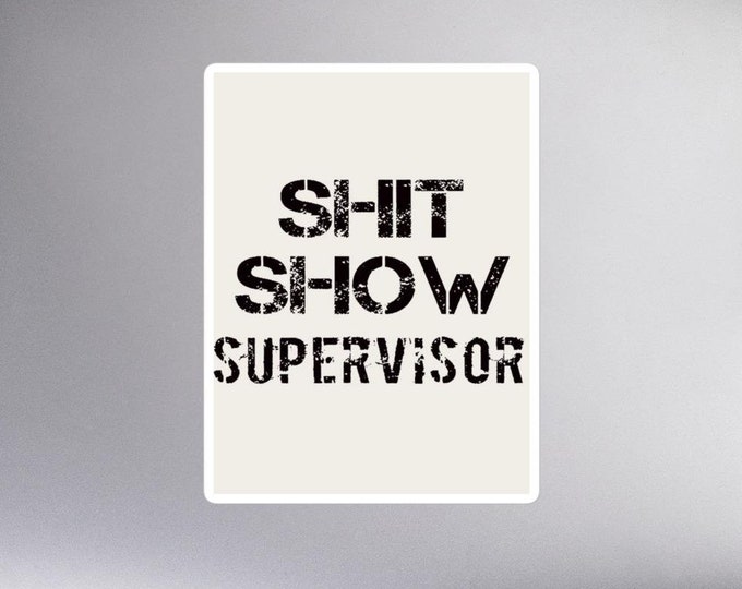 Vinyl Sticker, 3 Sizes, Attitude Sticker, Angsty Sticker, Supervisor Gift, Supervisor Gift, Parent Sticker,  Parent Gift, Dad Sticker Gift