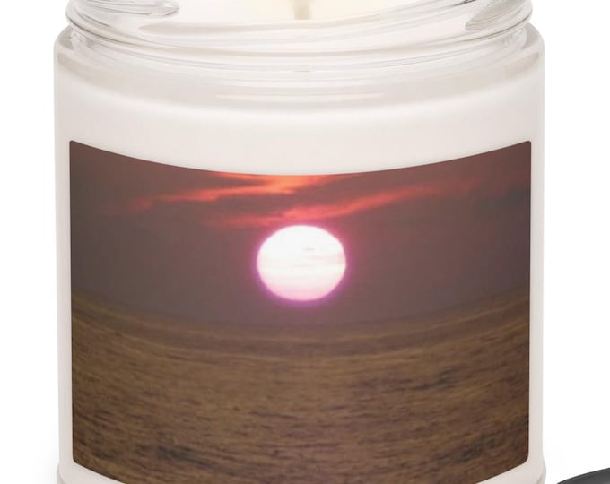 Folly Sunset Scented Soy Candle in 5 Scent Choices, Meditation Candle, Manifestation Candle, Self Care Gift, Reusable Jar Candle