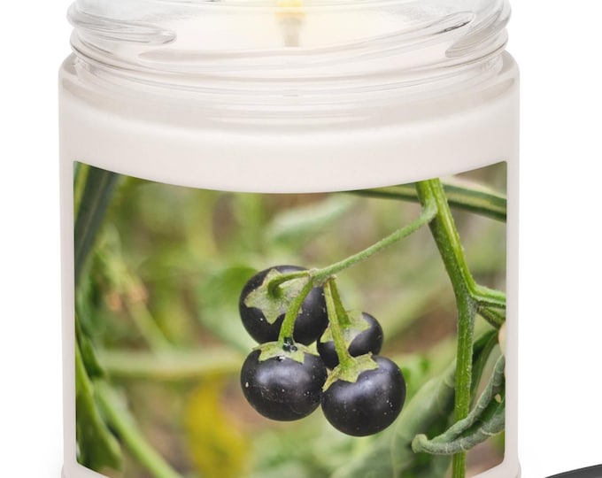 Witchy Berries Candle, Scented Soy Candle in 5 Scents, Nature Lover Candle, Green Witch Decor, Plant Lover Gift, Wiccan Candle, Unique Gift