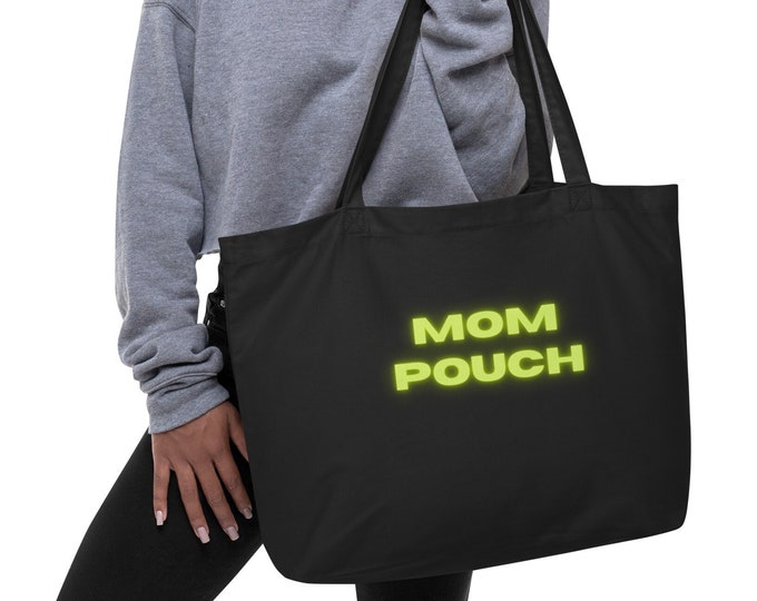 Large Eco Tote Bag, Mom Pouch, New Mom Tote Bag, Mom Tote Bag, Mom Gift, New Mom Gift, Baby Shower Gift, SAHM Tote Bag, SAHM Gift, Eco Tote