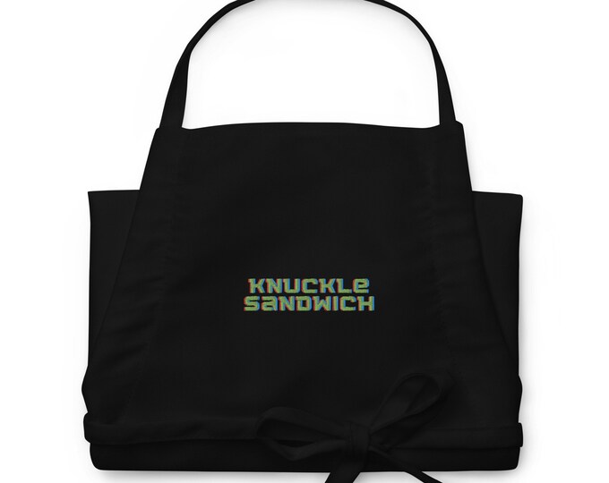 Embroidered Apron, "Knuckle Sandwich", Home Chef Apron, Home Cook Apron, Dad Apron, SAHD Apron, Home Chef Gift, Dad Gift, Home Chef Gift