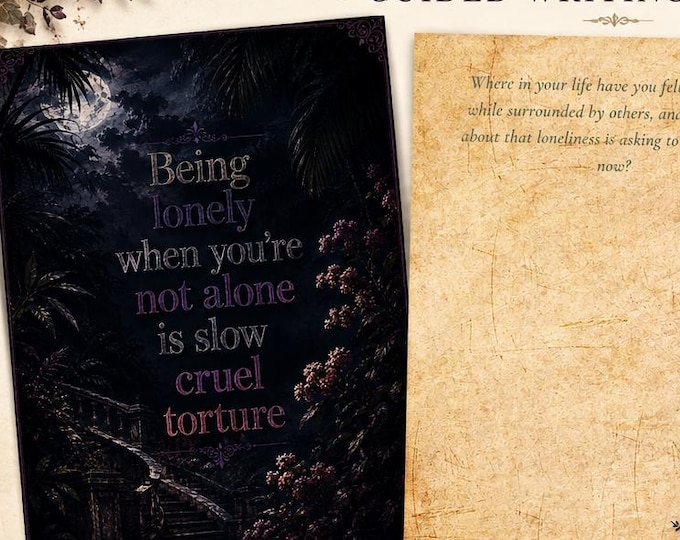 Dark Feminine Guided Journal Digital Download