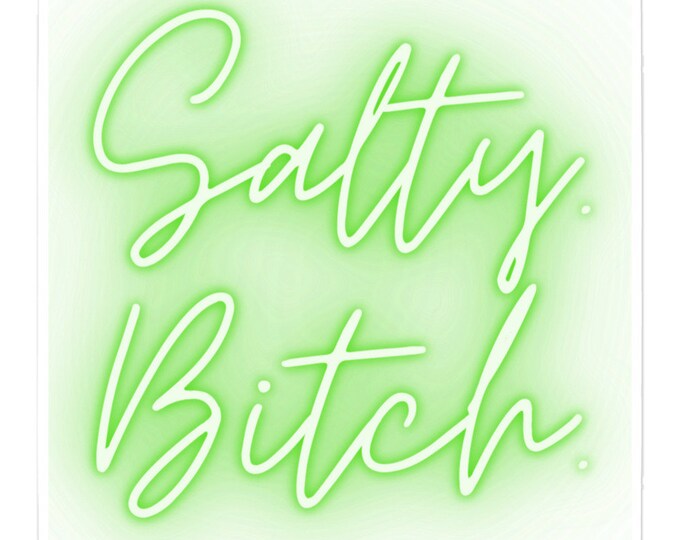 Sticker - 3 Sizes, Beach Sticker, Beach Sticker Gift, Salty Sticker, WFH Sticker, Tumbler Sticker, Laptop Sticker, female Sticker Gift