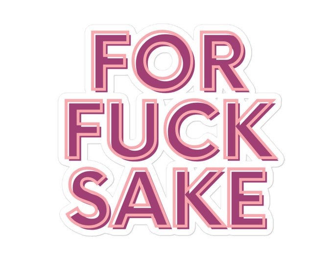 Sticker - 3 Sizes, Angst Sticker, Angst Gift, Attitude Sticker, Attitude Gift, WFH Sticker, WFH Gift, Laptop Sticker, Tumbler Sticker