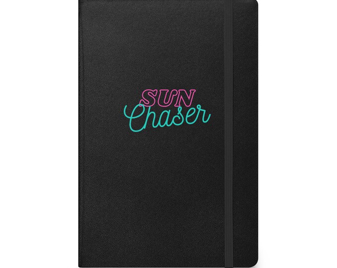 Hardcover Notebook - "Sun Chaser", Notebook Gift, Journal Gift, Beachy Notebook, Travel Journal, Beach Lover Gift, Writer Gift