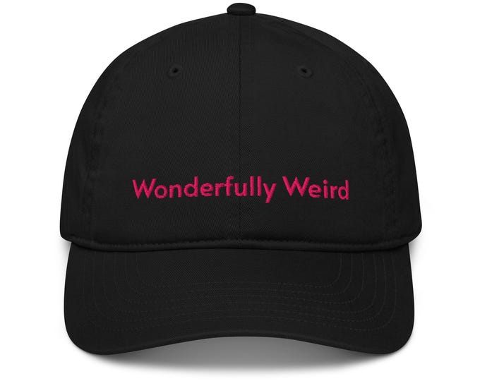 Organic Dad Hat with Embroidered Witchy Quote