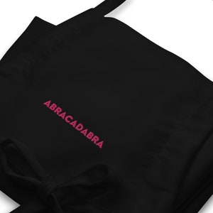 Embroidered Apron, ABRACADABRA, WFH Apron, Chef Apron, Home Cook Apron, Home Cook Gift, Chef Gift, Kitchen Gift, Food Lover Gift