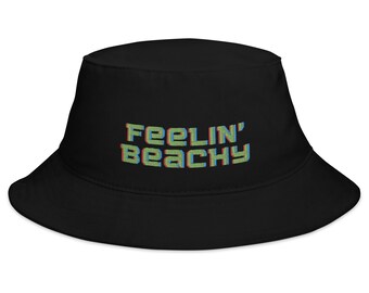 Ombre Woven Bucket Hat in Black - Etsy UK display picture 1