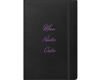 Hardcover Notebook - "Moon Pointer Outer", Notebook Gift, Journal Gift, Witchy Notebook, Witchy Journal, Witchy Gift, Writer Gift
