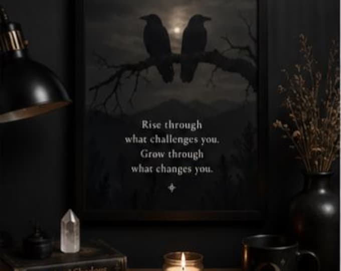 12x16 Black Framed Photo Paper Poster | Corvid Wall Art