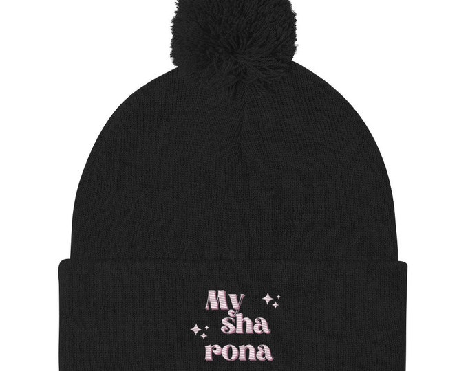 My Sha Rona Beanie, Pom Pom Beanie, Trendy Beanie, Stylish Beanie, Concert Beanie, Festival Beanie, Ski Trip Beanie, Trendy Beanie, Beanie