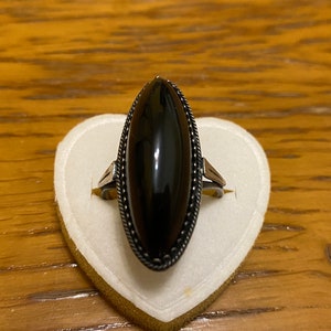 Vintage USSR Silver Ring 875, Size 8 (18.5 mm), Women&#39;s ring