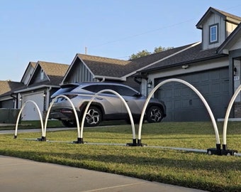 Folding Arch Bases for Simple LED Light Display Storage