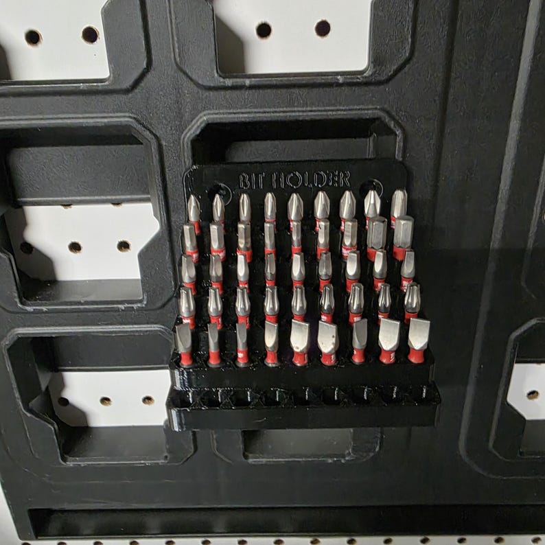 Milwaukee Packout Wall Bit Holder Tool Organizer Storage Rack 3D ...