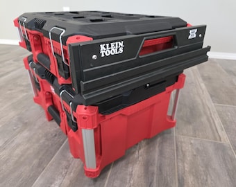 Milwaukee Packout to Klein MODbox Rail Adapter Tool Storage Connector 3D printed
