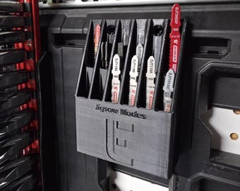 Packout Wall Jigsaw Blade Holder Tool Organizer Storage Rack– 12 Slot Organizer