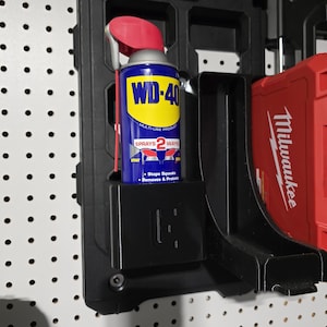 Packout Wall Mount Spray Paint WD-40 PVC Cement Holder 3D Printed Organizer