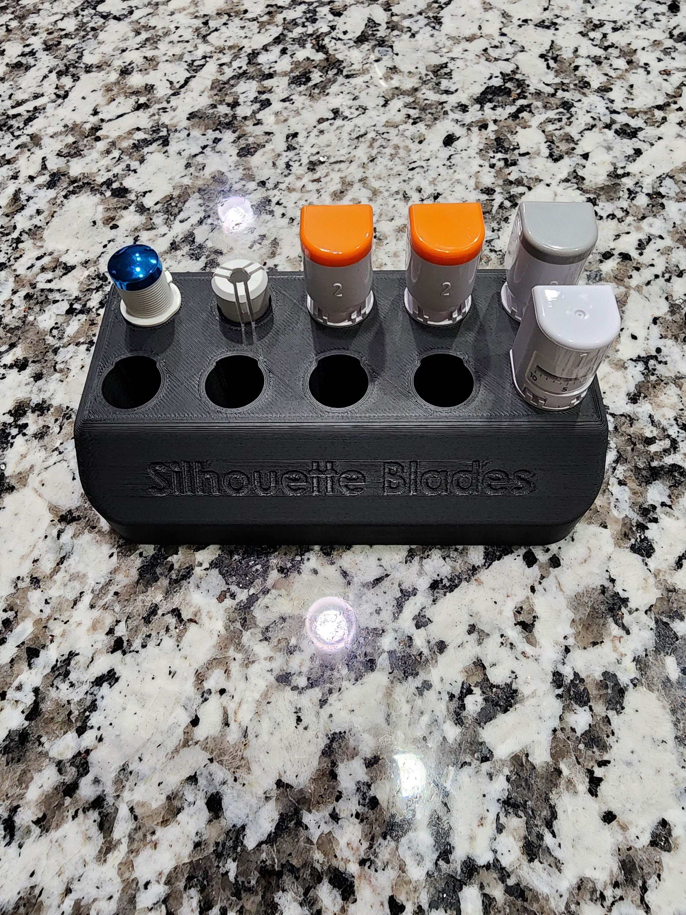 3D Printed Holder for Silhouette Cameo Cutting Blades and Marker Holder