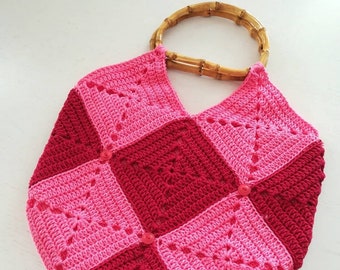 Sac au crochet fait à la main