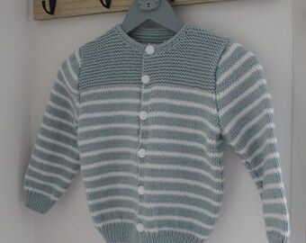 hand-knitted baby vest