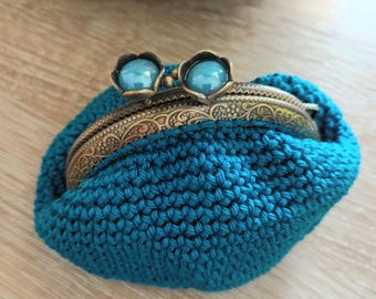 Crocheted coin purse