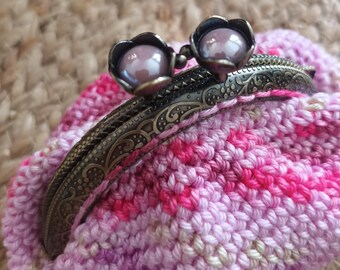 Crocheted coin purse