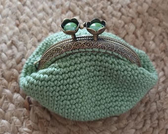 Crocheted coin purse