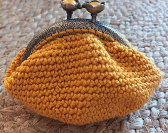 Crocheted coin purse